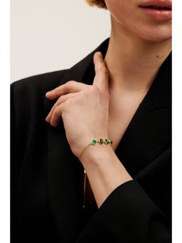 Ted Baker - Green Pelra Pebble Stone Adjustable Bracelet