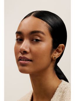 Ted Baker - Navy Blue Morlia Monogram Heart Stud Earrings