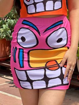 Tandul - Women Pink Printed Skirt