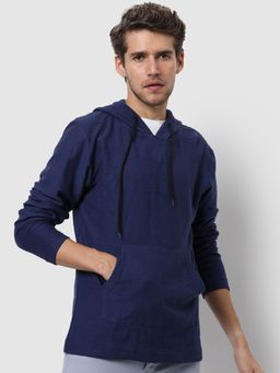 Campus Sutra - Men Solid Casual Hooded Sweatshirts