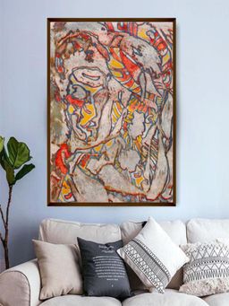 The Art House - Abstract Painting Multicolor (40X30 Inches)