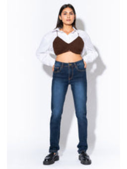 FREAKINS - Dark Blue Slim Jeans