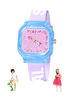 Spiky - Girls Square Stylish Analog Watch - Pink (3-4 Years)