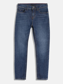 Tommy Hilfiger - Boys Blue Whiskered Jeans