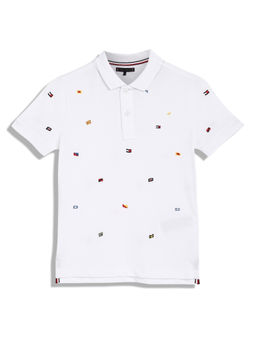 Tommy Hilfiger - Boys White Polo T-Shirt