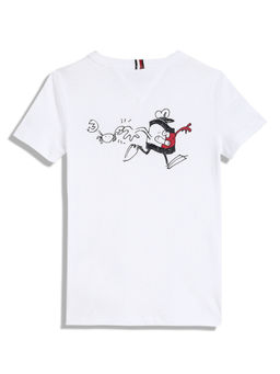 Tommy Hilfiger - Boys White Graphic T-Shirt