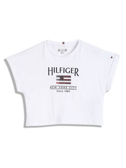 Tommy Hilfiger - Girls White Logo T-Shirt