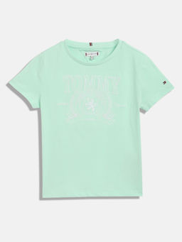 Tommy Hilfiger - Girls Green Logo T-Shirt