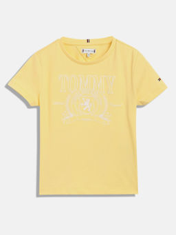 Tommy Hilfiger - Girls Yellow Logo T-Shirt
