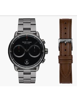 Nordgreen - Pioneer Gift Set - Black Dial - 3-Link-42mm - Gun Metal-PI42GM3LGUBLLEBR