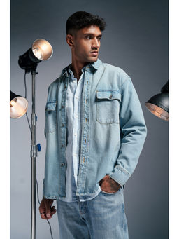 FREAKINS - Skyline Blue Mens Denim Jacket