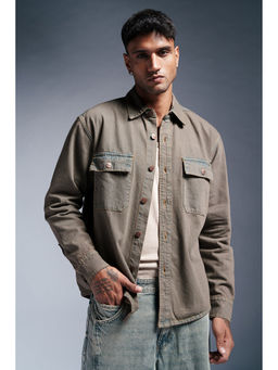 FREAKINS - Dusty Trail Brown Mens Denim Jacket