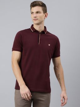 WOODS - -polo Burgundy Polo T-shirt