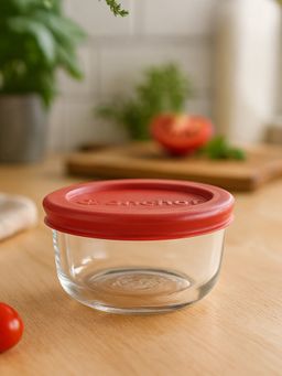ANCHOR HOCKING - Red True Seal Glass Food Storage Container