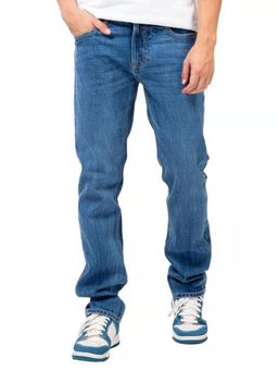Guess - Men Blue Solid Regular Fit Jeans