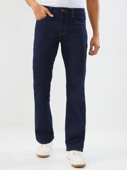 Spykar - Raw Blue Regular Fit Mid Rise Jeans for Men