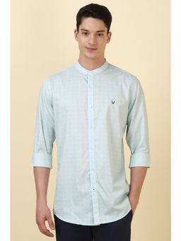 Allen Solly - Men Light Blue Print Full Sleeves Casual Shirt