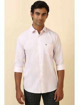 Allen Solly - Men Pink Printed Full Sleeves Casual Shirt