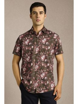 Louis Philippe - Men Muli-Colour Print Half Sleeves Casual Shirt