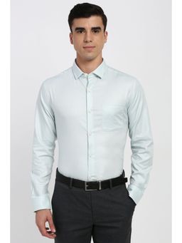 Peter England - Men Light Blue Regular Fit Full Sleeves Formal Shirt