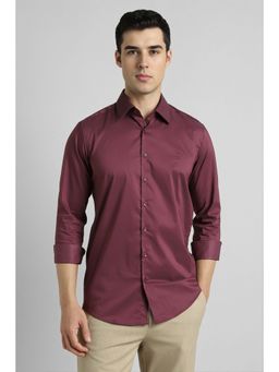 Simon Carter - Maroon Solid Shirt