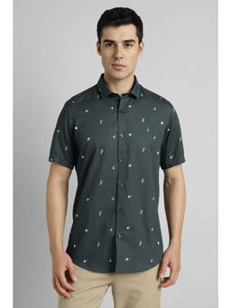 Simon Carter - Green Printed Shirt