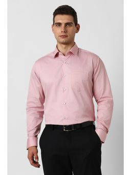 Van Heusen - Men Pink Print Full Sleeves Wedding Shirt