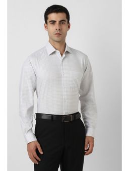 Van Heusen - White Checks Shirt