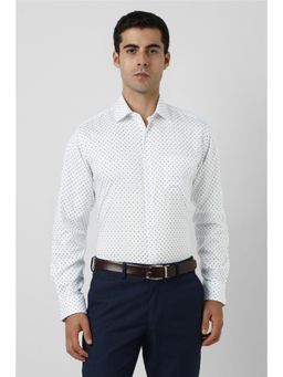 Van Heusen - White Polka Dots Shirt