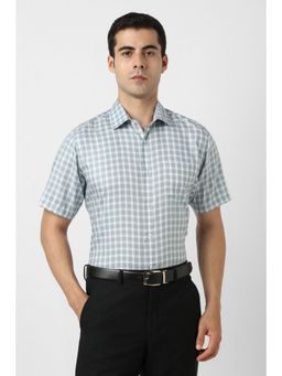 Van Heusen - Grey Checks Shirt