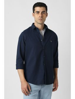 Van Heusen - Navy Blue Solid Shirt