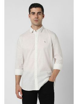 Van Heusen - White Printed Shirt
