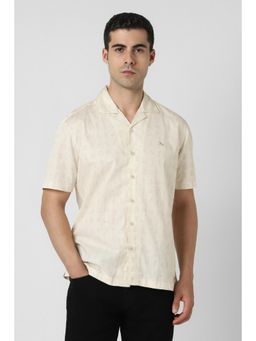 Van Heusen - Beige Printed Shirt