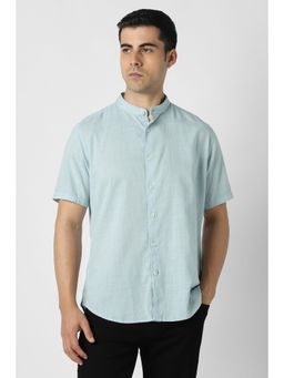 Van Heusen - Blue Textured Shirt