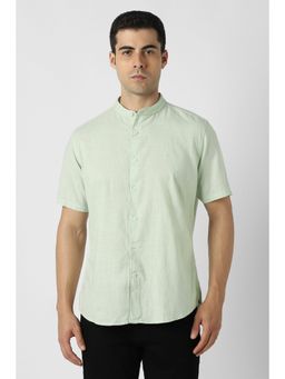 Van Heusen - Green Textured Shirt