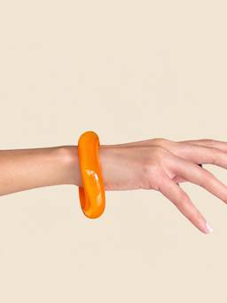 A little EXTRA - Orange Large Neon Pop Resin Bangle