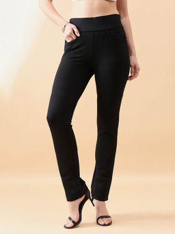Powersutra - Women Black Stretchable Skinny Pants