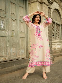 Mahee Jaipur - Srishty Rode In Beige Print Kurta With Pant