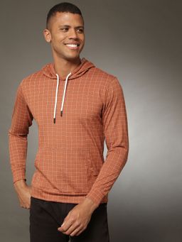 Campus Sutra - Men Checks Stylish Casual Sweatshirts