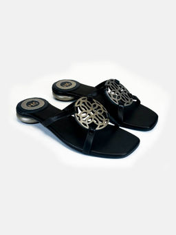 Heel Your Sole - Kai Black Low Heels
