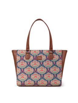 LIVRO - Zinia Womens Vegan Leather Double Handle Tote Laptop Bag-Multi-Color (L)