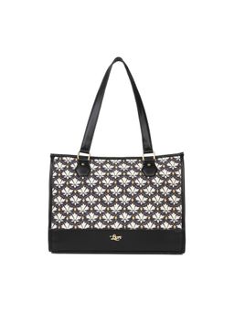 LIVRO - Daisy Womens Vegan Leather Double Handle Tote Laptop Bag-Grey (L)