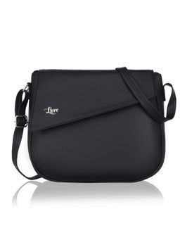 LIVRO - Regal Womens Vegan Leather Sling Bag with Adjustable Strap-Black (M)