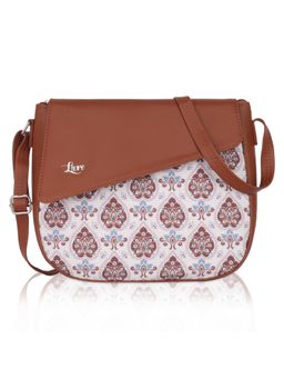 LIVRO - Regal Womens Vegan Leather Sling Bag with Adjustable Strap-White (M)