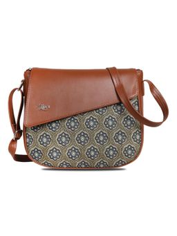 LIVRO - Regal Womens Vegan Leather Sling Bag with Adjustable Strap-Olive (M)