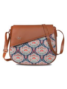 LIVRO - Regal Womens Vegan Leather Sling Bag with Adjustable Strap-Blue (M)