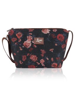 LIVRO - Regal Womens Vegan Leather Sling Bag with Adjustable Strap-Black (S)