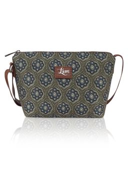 LIVRO - Regal Womens Vegan Leather Sling Bag with Adjustable Strap-Olive (S)