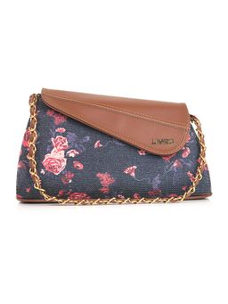 LIVRO - Premium Womens Vegan Leather Baguette Bag for Parties-Grey (M)