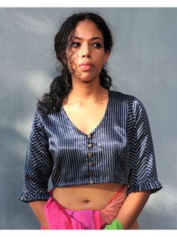 Chidiyaa - Divjot Mashru Silk Blouse